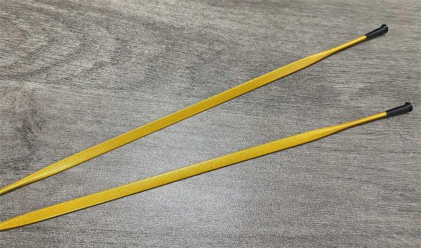 gold carbon spokes for cycling wheels